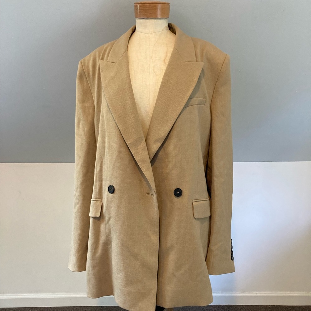 IRO Myvi Blazer in Light Khaki - Picture 13 of 16